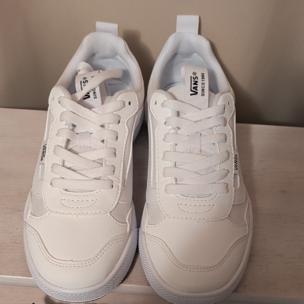 Vans Classic White Lace-Up Sneakers